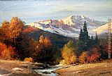 Robert Wood Sunrise in the High Sierra painting